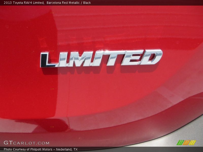 Barcelona Red Metallic / Black 2013 Toyota RAV4 Limited