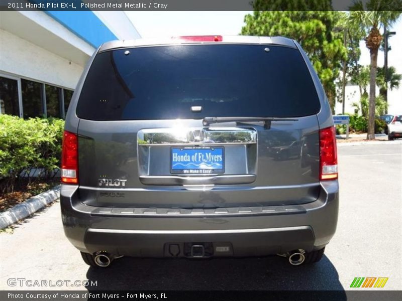 Polished Metal Metallic / Gray 2011 Honda Pilot EX-L