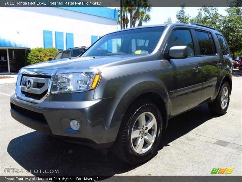 Polished Metal Metallic / Gray 2011 Honda Pilot EX-L