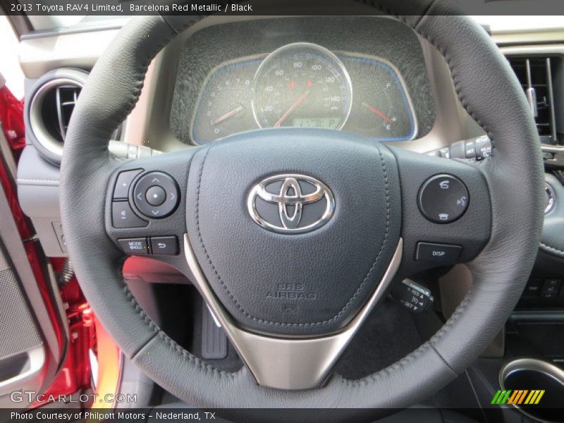 Barcelona Red Metallic / Black 2013 Toyota RAV4 Limited