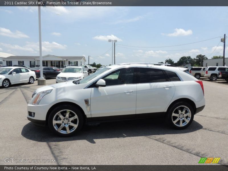 Platinum Ice Tricoat / Shale/Brownstone 2011 Cadillac SRX FWD