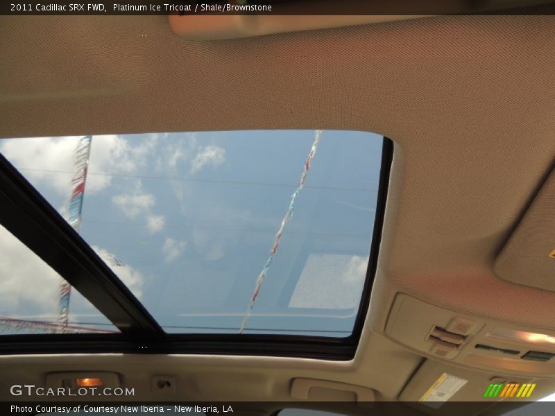 Platinum Ice Tricoat / Shale/Brownstone 2011 Cadillac SRX FWD