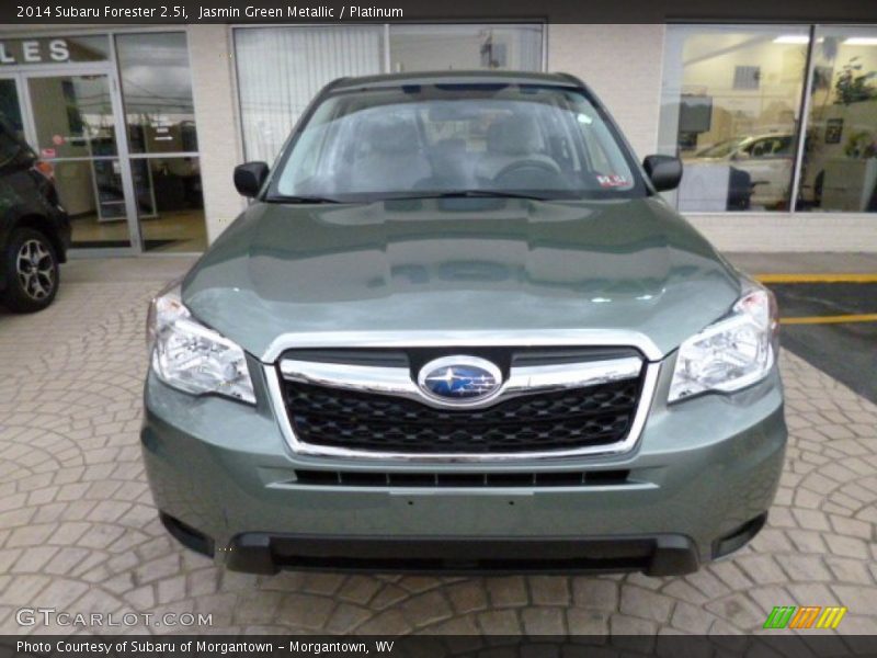 Jasmin Green Metallic / Platinum 2014 Subaru Forester 2.5i