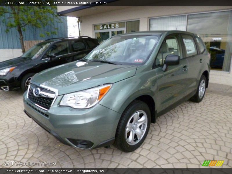 Jasmin Green Metallic / Platinum 2014 Subaru Forester 2.5i