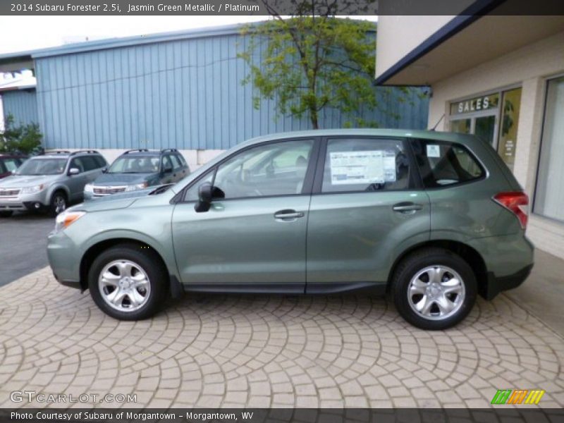 Jasmin Green Metallic / Platinum 2014 Subaru Forester 2.5i