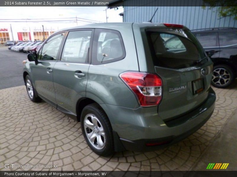 Jasmin Green Metallic / Platinum 2014 Subaru Forester 2.5i