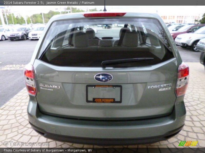 Jasmin Green Metallic / Platinum 2014 Subaru Forester 2.5i