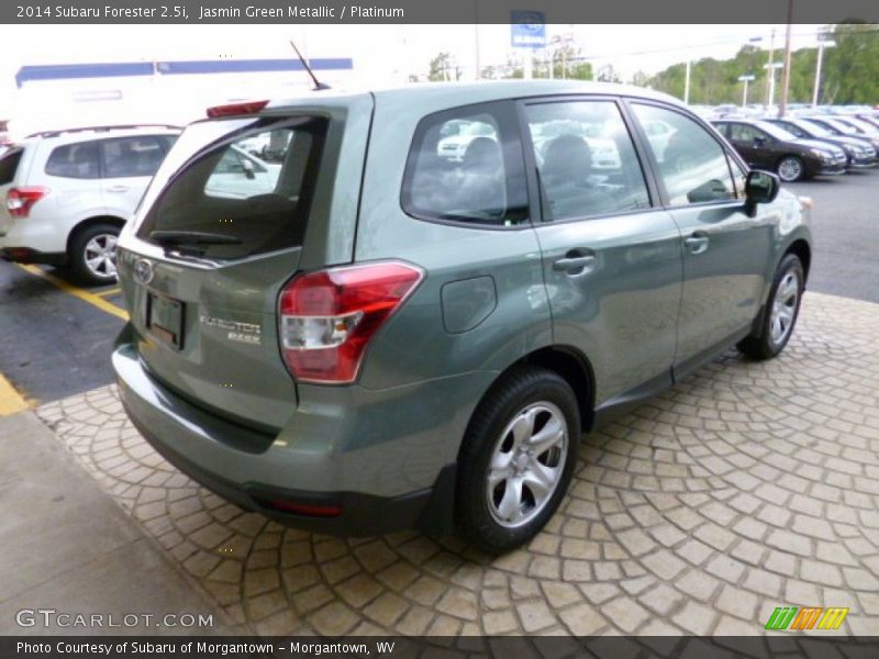 Jasmin Green Metallic / Platinum 2014 Subaru Forester 2.5i