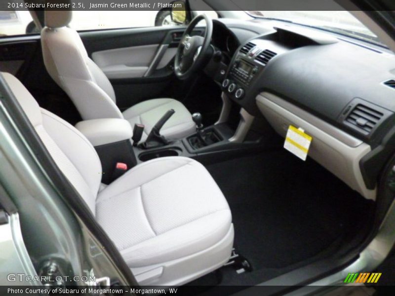 Jasmin Green Metallic / Platinum 2014 Subaru Forester 2.5i