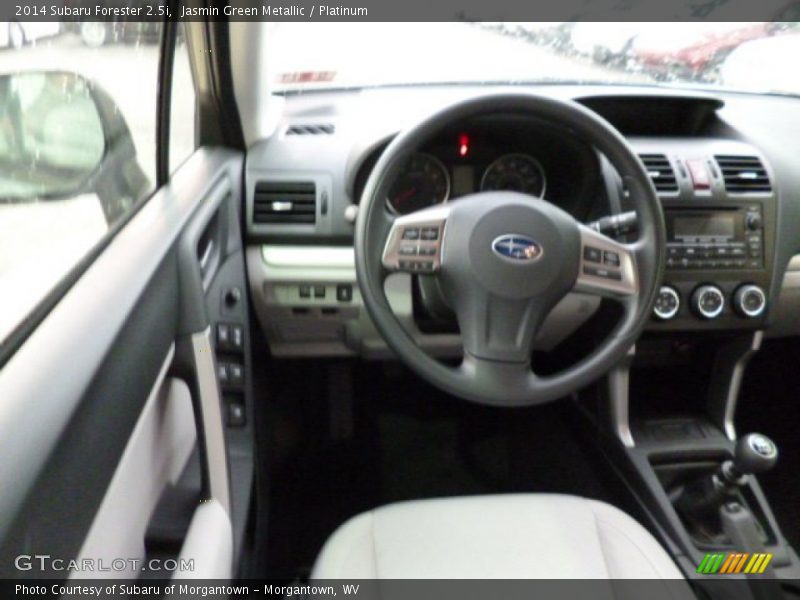 Jasmin Green Metallic / Platinum 2014 Subaru Forester 2.5i