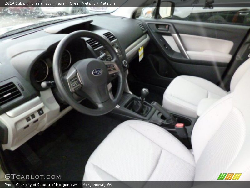 Jasmin Green Metallic / Platinum 2014 Subaru Forester 2.5i