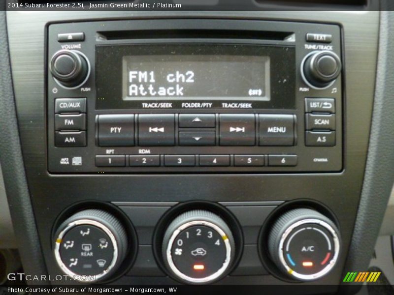 Jasmin Green Metallic / Platinum 2014 Subaru Forester 2.5i