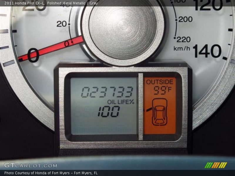 Polished Metal Metallic / Gray 2011 Honda Pilot EX-L