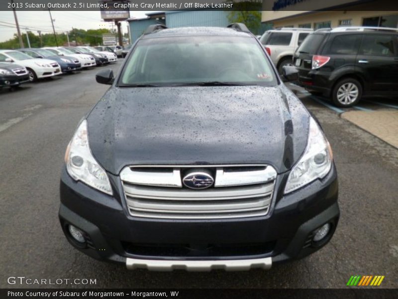 Graphite Gray Metallic / Off Black Leather 2013 Subaru Outback 2.5i Limited