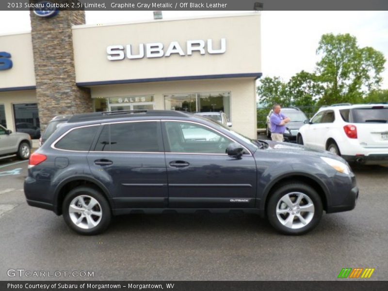 Graphite Gray Metallic / Off Black Leather 2013 Subaru Outback 2.5i Limited