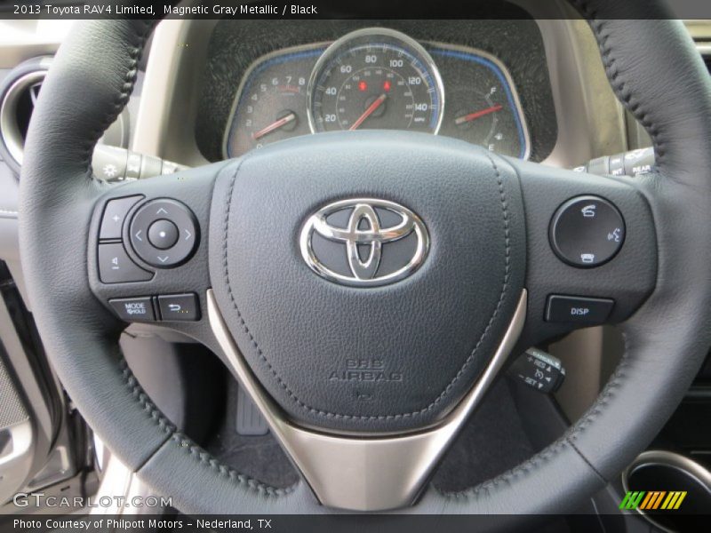 Magnetic Gray Metallic / Black 2013 Toyota RAV4 Limited