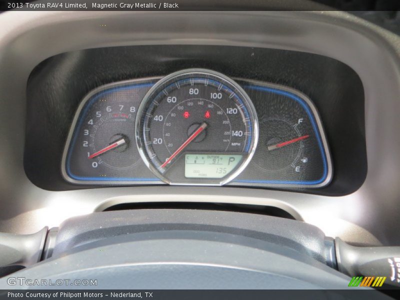 Magnetic Gray Metallic / Black 2013 Toyota RAV4 Limited