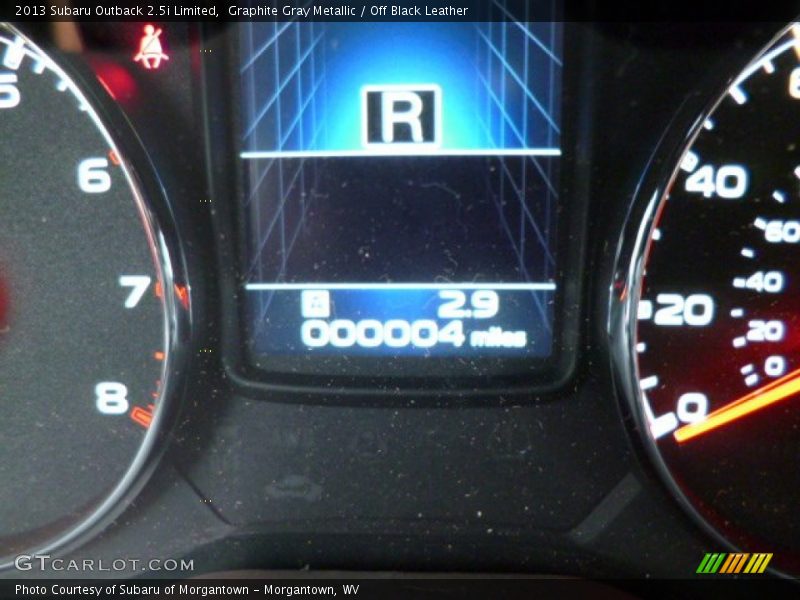 Graphite Gray Metallic / Off Black Leather 2013 Subaru Outback 2.5i Limited