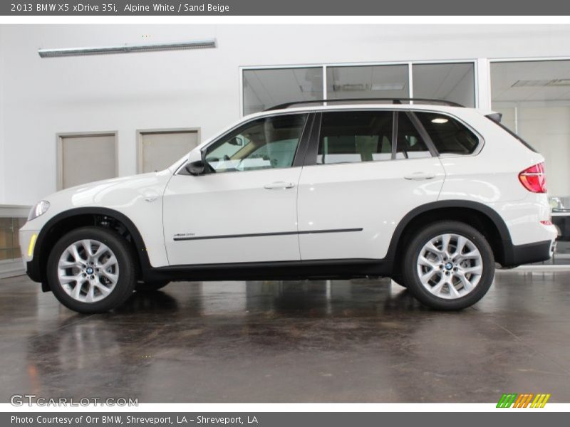 Alpine White / Sand Beige 2013 BMW X5 xDrive 35i