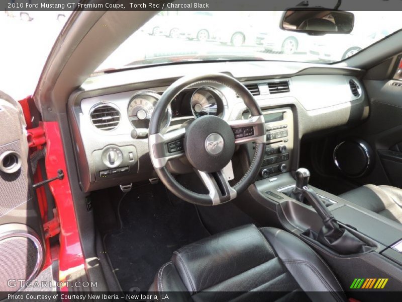  2010 Mustang GT Premium Coupe Charcoal Black Interior