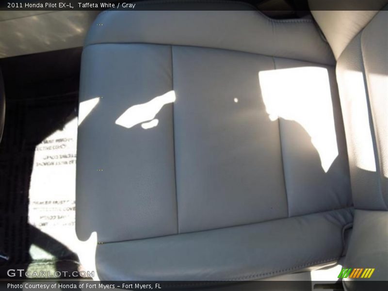 Taffeta White / Gray 2011 Honda Pilot EX-L
