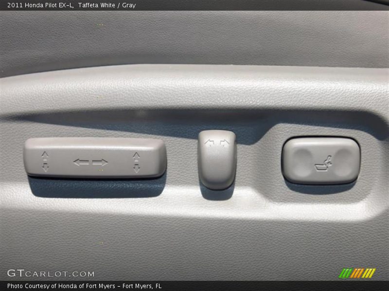 Taffeta White / Gray 2011 Honda Pilot EX-L