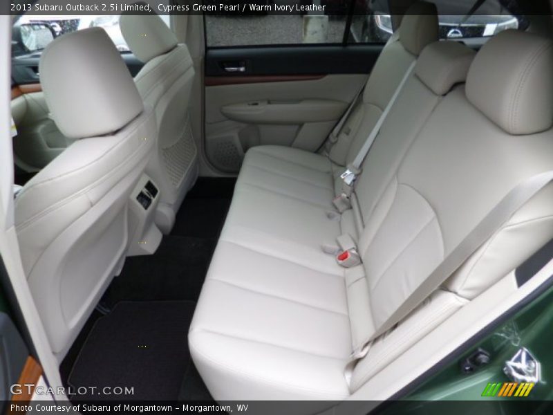 Rear Seat of 2013 Outback 2.5i Limited