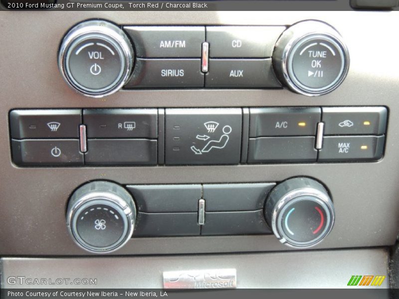 Controls of 2010 Mustang GT Premium Coupe