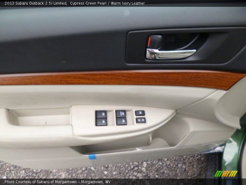 Cypress Green Pearl / Warm Ivory Leather 2013 Subaru Outback 2.5i Limited