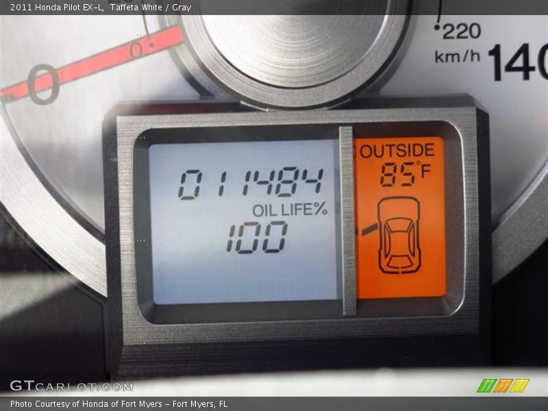 Taffeta White / Gray 2011 Honda Pilot EX-L