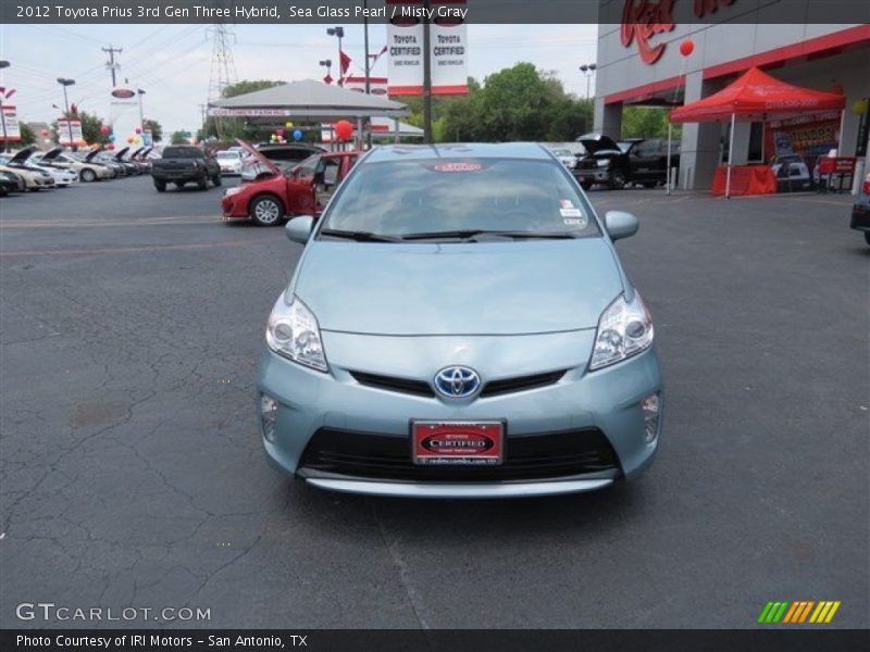 Sea Glass Pearl / Misty Gray 2012 Toyota Prius 3rd Gen Three Hybrid