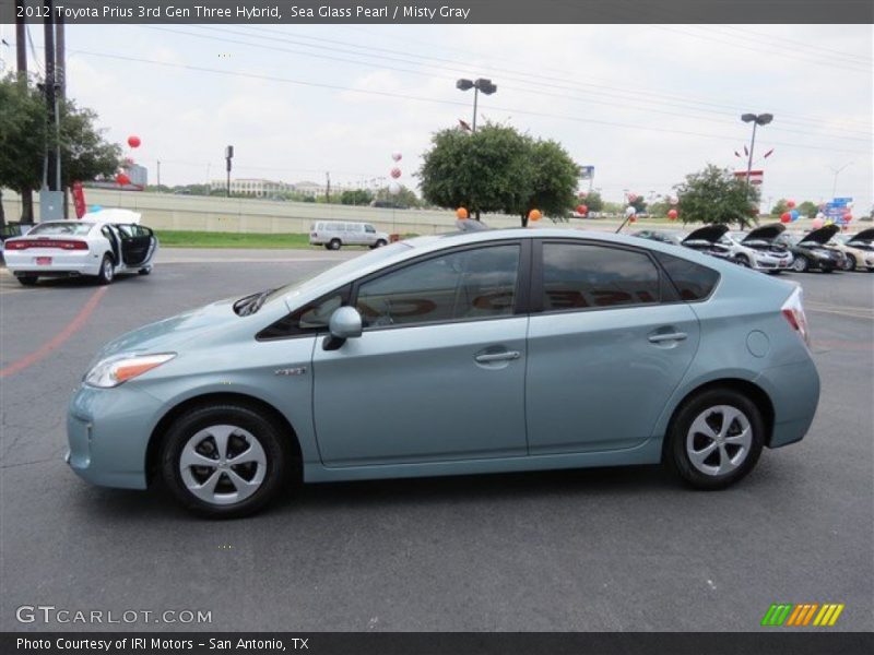 Sea Glass Pearl / Misty Gray 2012 Toyota Prius 3rd Gen Three Hybrid