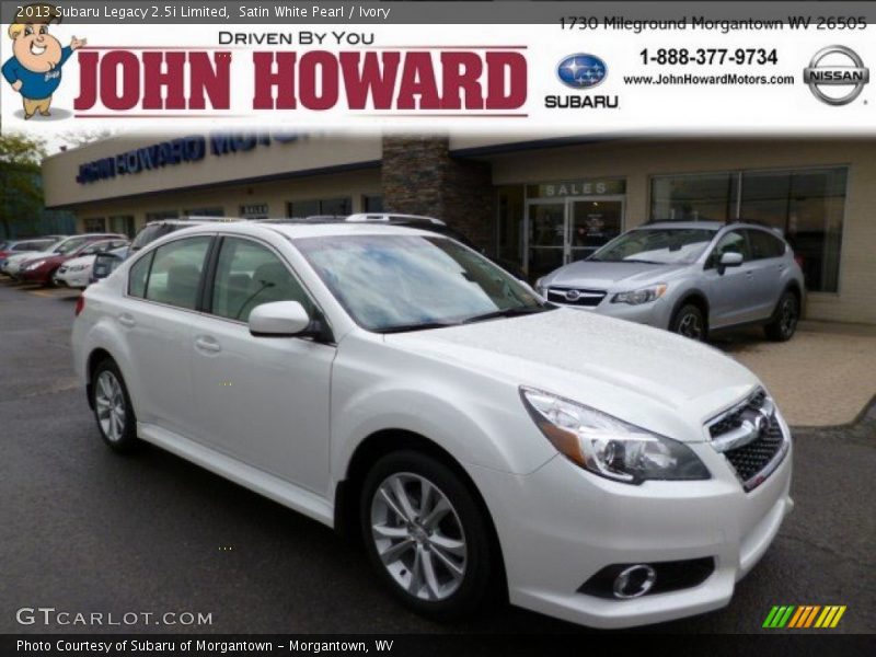 Satin White Pearl / Ivory 2013 Subaru Legacy 2.5i Limited