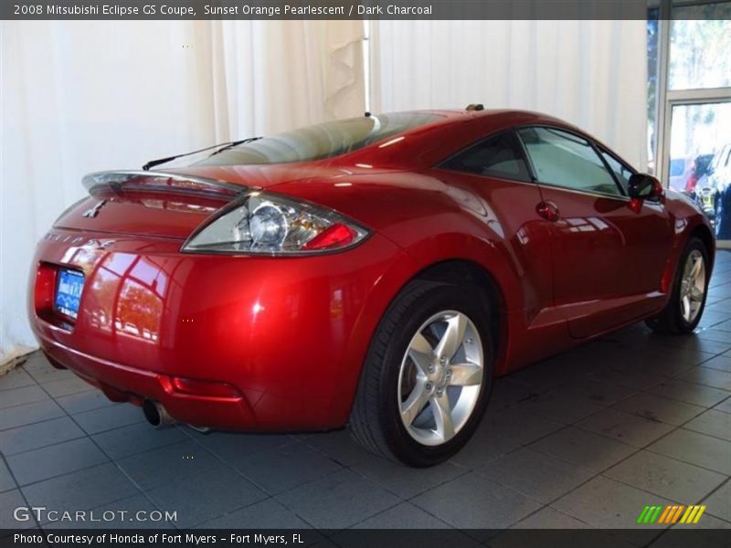 Sunset Orange Pearlescent / Dark Charcoal 2008 Mitsubishi Eclipse GS Coupe