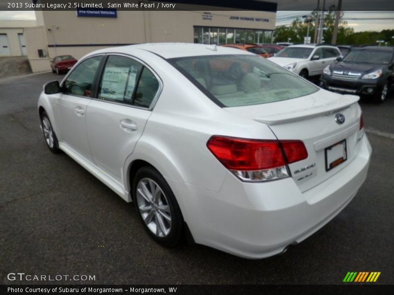 Satin White Pearl / Ivory 2013 Subaru Legacy 2.5i Limited