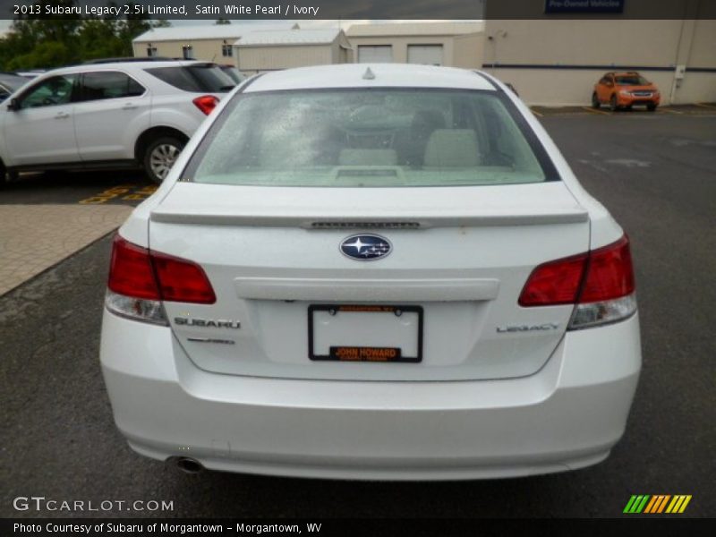 Satin White Pearl / Ivory 2013 Subaru Legacy 2.5i Limited