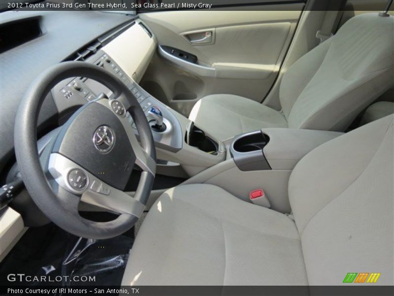 Sea Glass Pearl / Misty Gray 2012 Toyota Prius 3rd Gen Three Hybrid