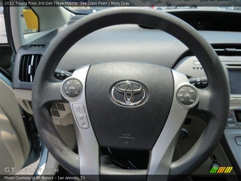 Sea Glass Pearl / Misty Gray 2012 Toyota Prius 3rd Gen Three Hybrid
