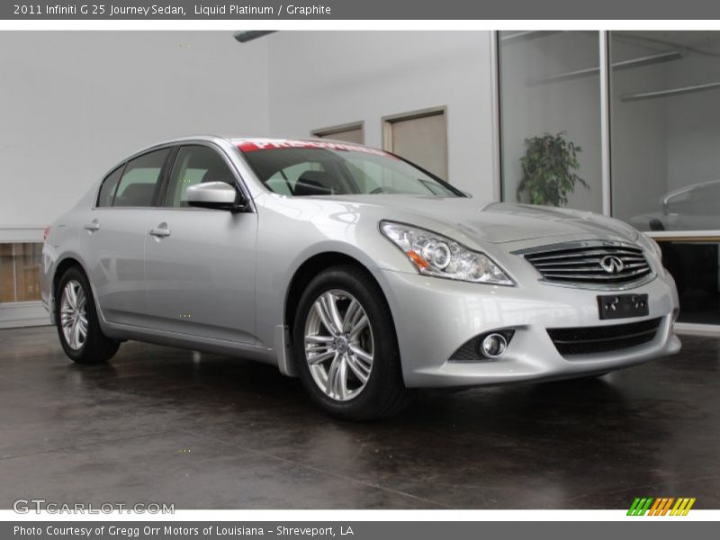 Liquid Platinum / Graphite 2011 Infiniti G 25 Journey Sedan