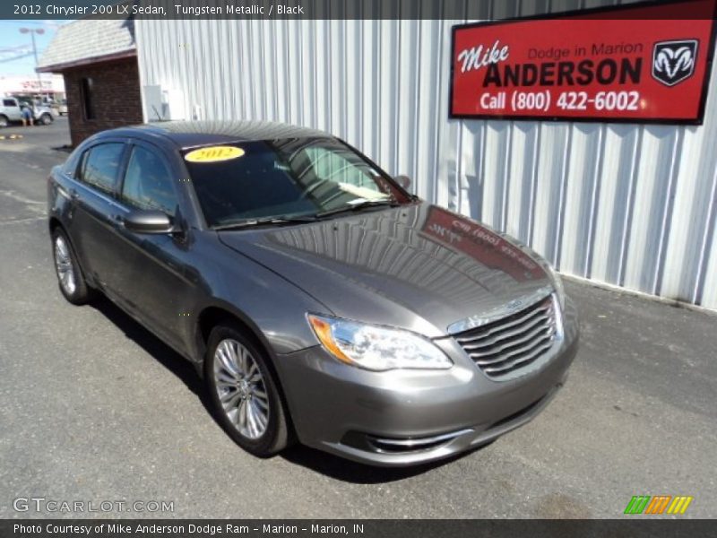 Tungsten Metallic / Black 2012 Chrysler 200 LX Sedan