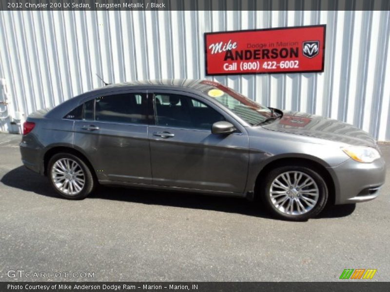 Tungsten Metallic / Black 2012 Chrysler 200 LX Sedan