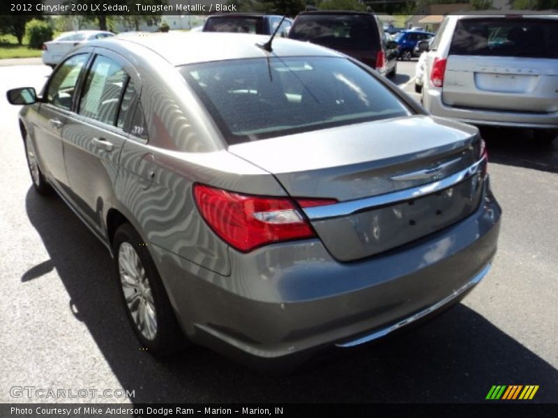 Tungsten Metallic / Black 2012 Chrysler 200 LX Sedan
