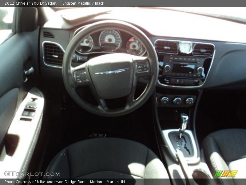 Tungsten Metallic / Black 2012 Chrysler 200 LX Sedan