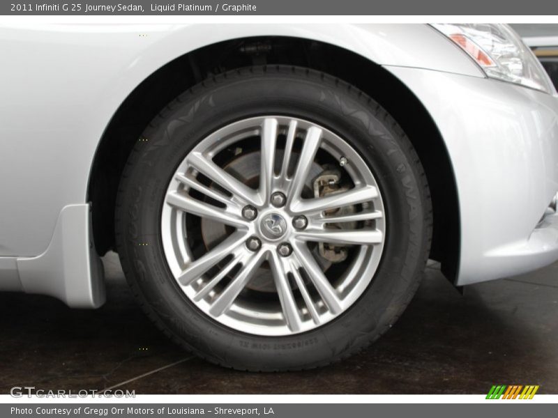 Liquid Platinum / Graphite 2011 Infiniti G 25 Journey Sedan
