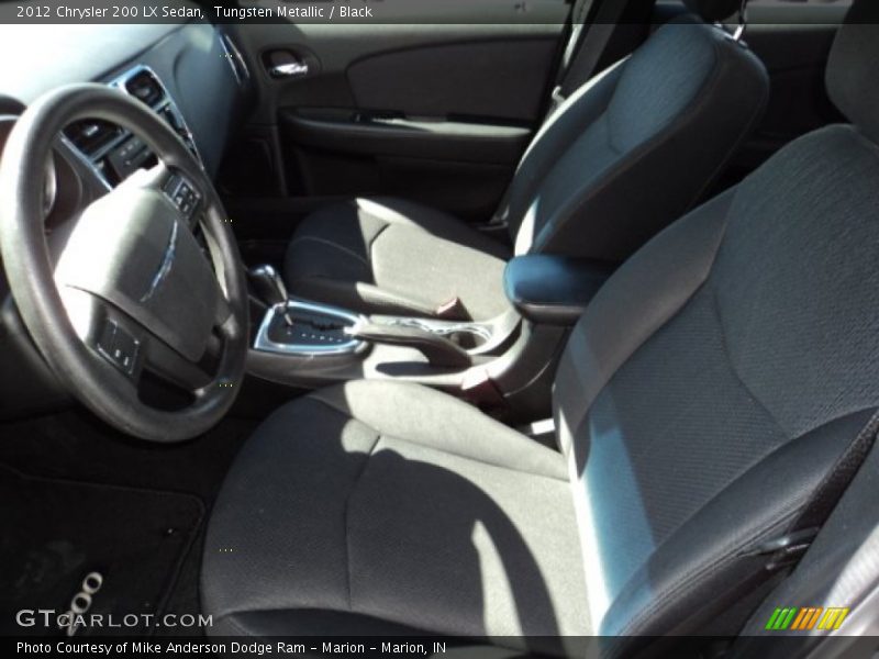 Tungsten Metallic / Black 2012 Chrysler 200 LX Sedan