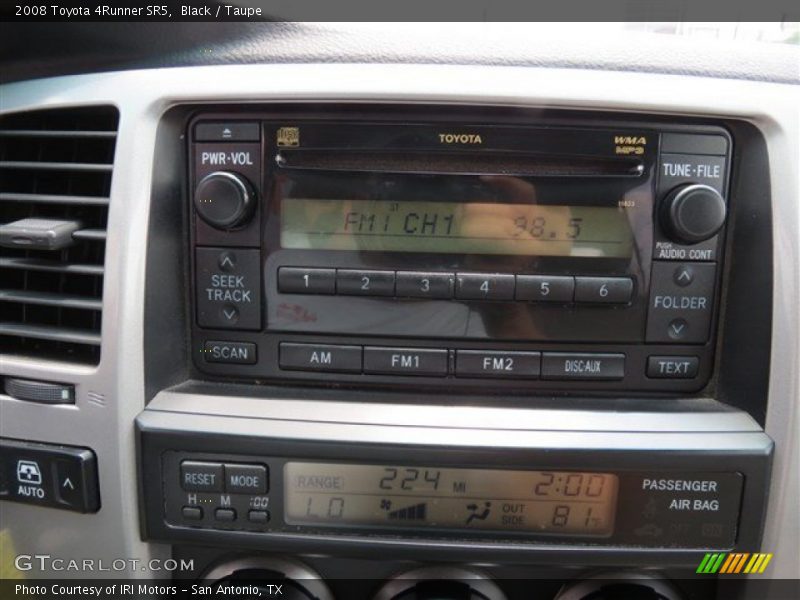 Black / Taupe 2008 Toyota 4Runner SR5