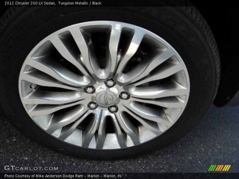 Tungsten Metallic / Black 2012 Chrysler 200 LX Sedan