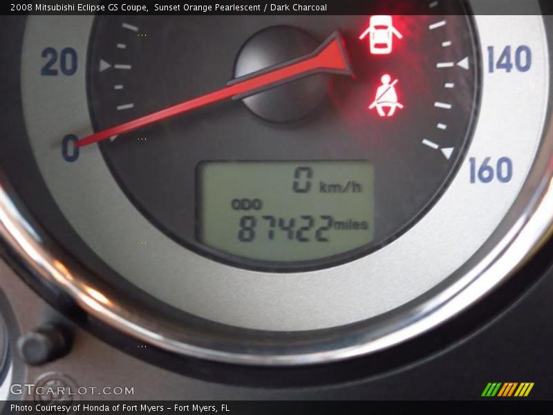 Sunset Orange Pearlescent / Dark Charcoal 2008 Mitsubishi Eclipse GS Coupe