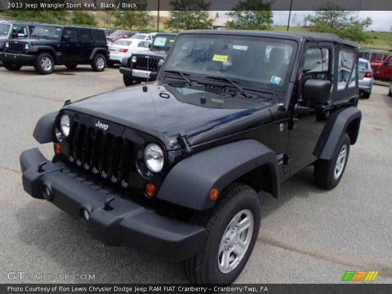 Black / Black 2013 Jeep Wrangler Sport 4x4