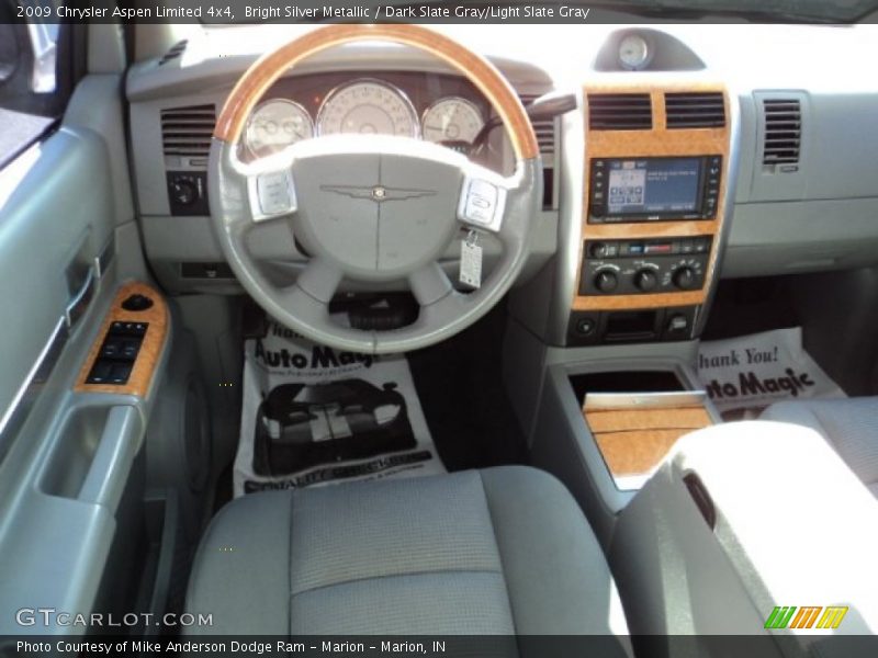 Bright Silver Metallic / Dark Slate Gray/Light Slate Gray 2009 Chrysler Aspen Limited 4x4